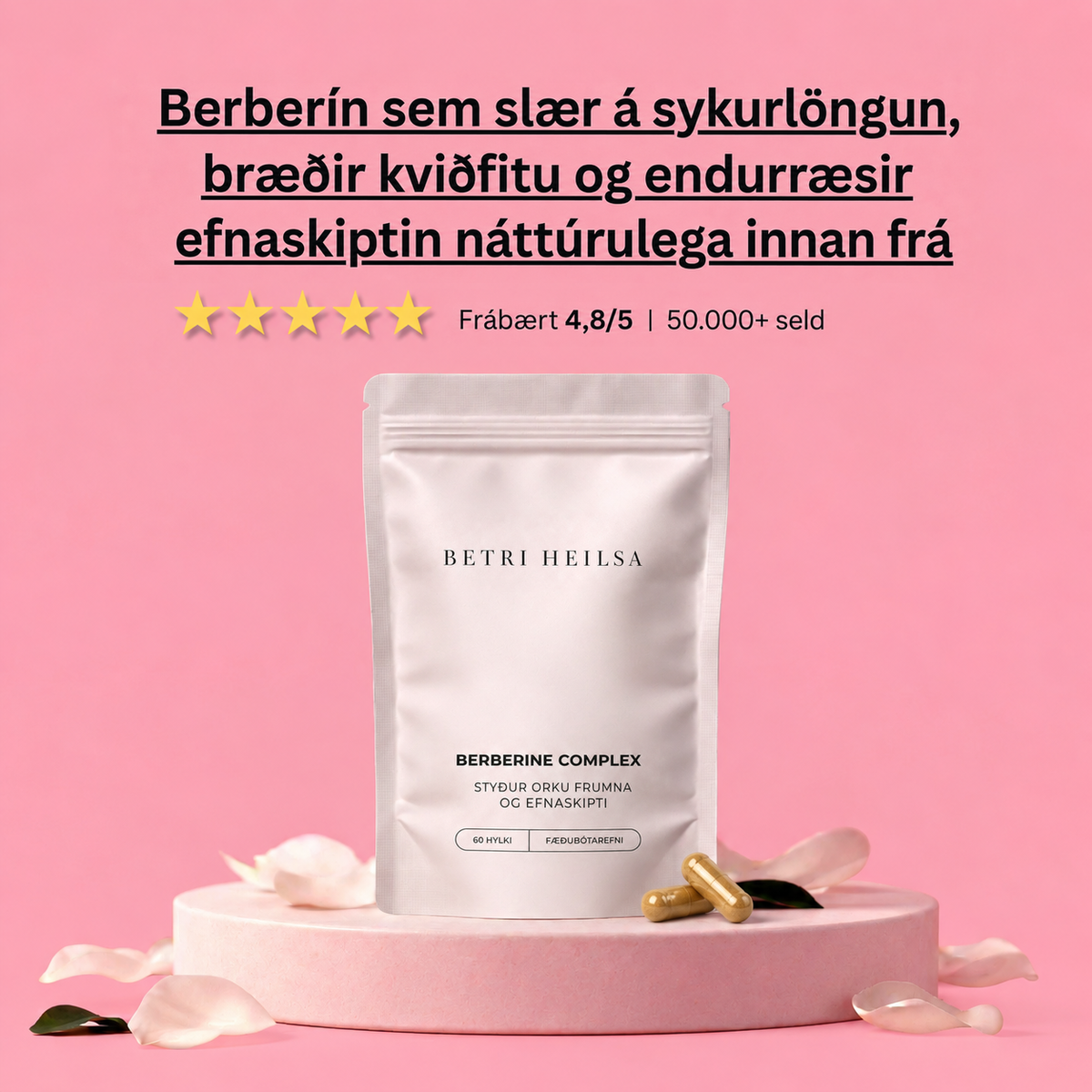 Berberín-blanda – stuðningur við orku frumna og efnaskipti