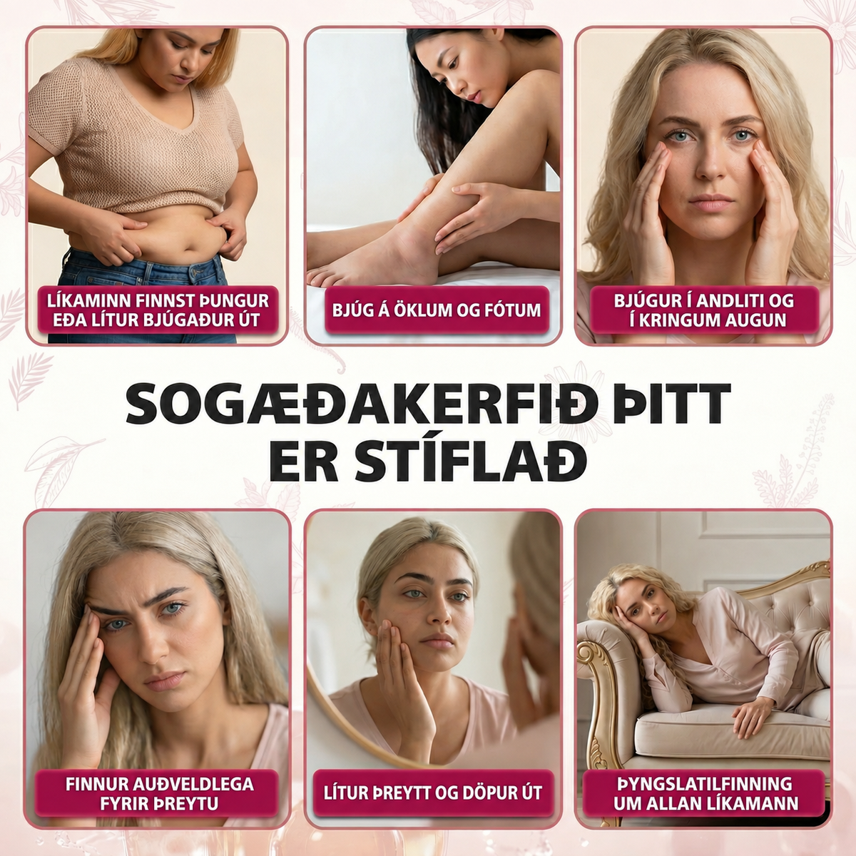 Betri heilsa sogæðahylki – fyrir sogæðaflæði, ljóma og hreinsun