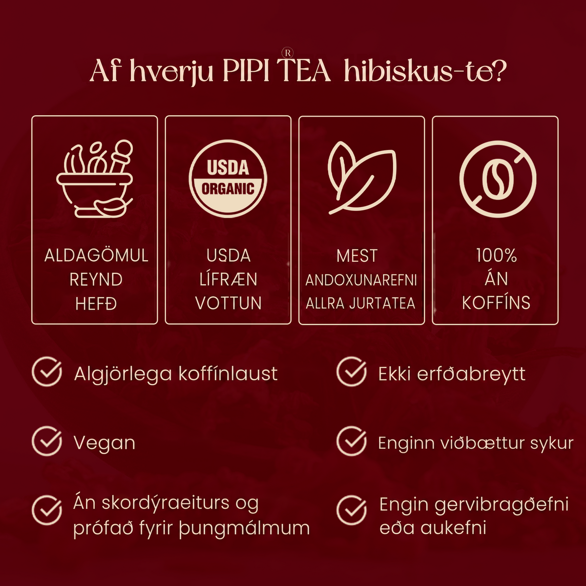 Af hverju að treysta hibiskus