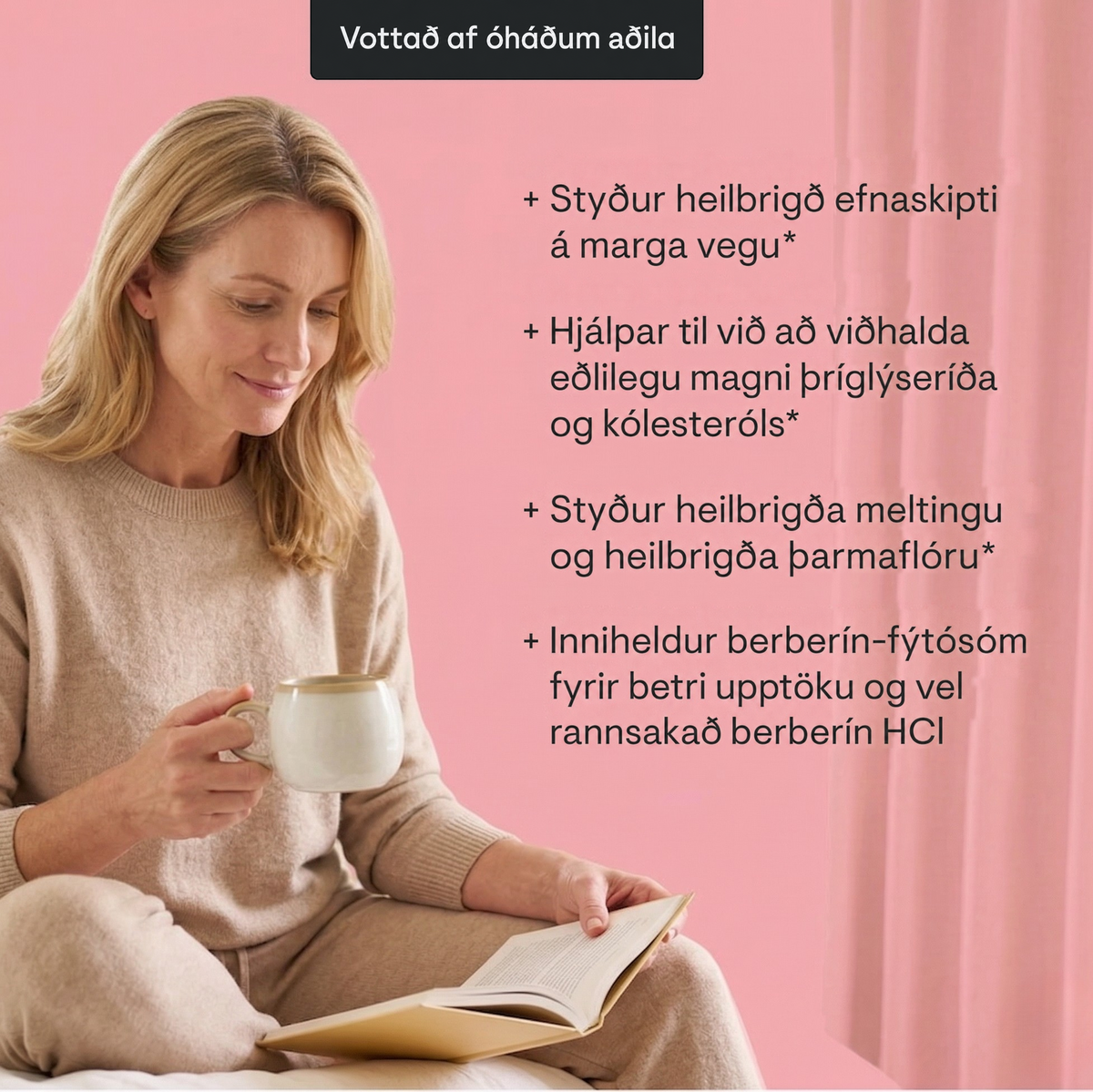 Berberín-blanda – stuðningur við orku frumna og efnaskipti